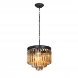 Подвесная люстра Vitaluce V5173-1/4+4+1 (220V, хрусталь, на тросе, круглые)