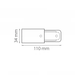 Питание боковое Lightstar Barra 502116 (220V)