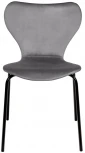 Стул Seven тёмно-серый велюр с чёрными ножками Bradex Home RF 0256