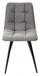 Стул CHILLI-Q светло-серый #26, велюр / черный каркас, 4 шт/ 1 к
