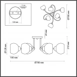 Люстра потолочная Sydnee 4591/6C хром E27 6*40W