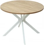 Стол ВЕГА D100 Дуб Канзас / белый каркас M-City 464M05095