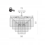 Потолочная люстра Divinare Nova 3001/01 PL-9