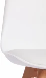 Стул TULIP (mod. 73) дерево/пластик/ПУ, 48.5*52.5*83cм, белый Tetchair 12649