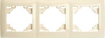 Рамка на 3 поста (слоновая кость) Stekker Эрна Элегант 49668