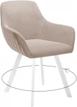 Стул DikLine 248 поворотный, Z128 бежевый, ножки белые