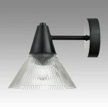 Бра Lumion Corne 6595/1W черный/прозрачный, металл/стекло E27 1*60W 220V