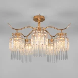 Потолочная люстра Eurosvet Sevilia 10119/5 золото/прозрачный хрусталь Strotskis