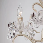 Бра Eurosvet 12205 12205/2 белый (хрусталь Strotskis, подвески, подсвечник, свеча)
