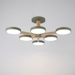 Потолочная люстра Wi-Fi на штанге Turna L6 Khaki By ImperiumLoft Turna-B01 (LED, 220V, голосовое управление, умный дом - Алиса)