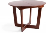 Стол круглый раскладной BORNEO (Борнео) Коричневый (основание бук, столешница мдф)