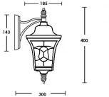 Настенный фонарь уличный VENECIA 2S 91802S/04 Bl Oasis Light (220V, фонарь, IP44)