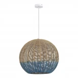 Подвесной светильник ST Luce Vimini SL1514.533.01 Белый/Бежевый, Синий E27 1*7W