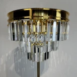 Торшер Rh 1920S Odeon Clear Glass Floor Lamp Gold Imperiumloft 241415-22 (241415-22) (220V, подвески, выключатель)
