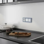 Сенсорный выключатель одноклавишный с подсветкой 1000 Вт (серебряный) Werkel W4510006 (a057680)