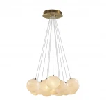 Подвесной светильник Odeon Light Magia 7109/13 металл/стекло/бронза/белый IP20 E14 13*5W 220V