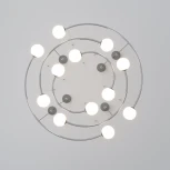 Умная подвесная люстра Bogate's Brook 360/12 хром (220V, на тросе, шарики)