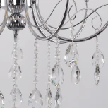 Подвесная люстра Reluce 04202-0.4-07 CR (220V, подвески, на цепи, подсвечник, свеча)