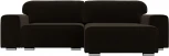 Диван угловой Лига-029 правый угол (Коричневый/Микровельвет) Лига Диванов арт.121919