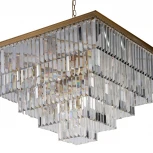 Подвесная люстра каскадная Loft IT Prism Clear 10019/800S (220V, хрусталь, на цепи)