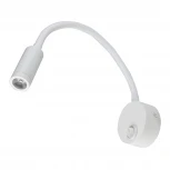 Спот Uniel ULT-F21-3W/4000K IP20 WHITE (LED, 220V, выключатель, для чтения)