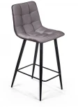 Стул полубарный UNO, бархат серый 27 / чёрный конус Top Concept UNO 74736