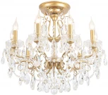 Потолочная люстра на штанге Crystal Lux MONTANA PL9 (220V, подвески, подсвечник, свеча)