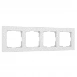 Рамка на 4 поста Hammer (белый) Werkel W0042401 (a052523)