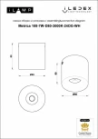 Точечный накладной светильник iLedex Metrica 108-7W-D80-3000K-24DG-WH (220V, круглые)