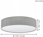 Настенно-потолочный светильник Eglo Pasteri 97613