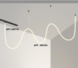 Трековый светильник с гибким неоном для низковольтного шинопровода FLUM Novotech Ramo 359335 KONST черный IP20 LED 25W 4000K 48V 2420Лм