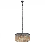 Подвесная люстра Vitaluce V5181-1/9 (220V, хрусталь, на цепи, круглые)