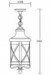 Уличный светильник подвесной Oasis Light 84805 Gb