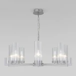 Подвесная люстра Eurosvet Arganie 60133/8 серебро (220V, на цепи)