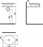 Раковина Bien Dune 71LG053B1
