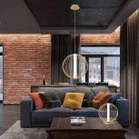 Настольная лампа Crystal Lux SYNC LG18W LED GOLD (220V, выключатель, шар)