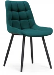 Стул Notta на металлокаркасе Челси К морская волна / черный 511609