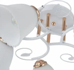 Потолочная люстра на штанге Arte Milano AMALFI-325395 325395/5A WH+FG (220V)