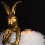 Настольная лампа Loft It Lapine 10315/A White fluff (220V, выключатель, животные)