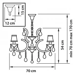 Подвесная люстра Osgona Princia 726081