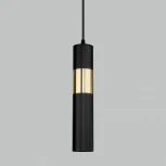 Умный подвесной светильник Eurosvet Viero 50097/1 черный/золото (220V, на проводе, круглые)