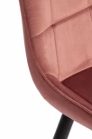 Стул ABRUZZO (mod. 8060) металл/вельвет, 52 х 63 85 см, коралловый (HLR 44)/черный Tetchair 19236