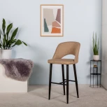 Стул барный R-Home Lars Браун/Черный