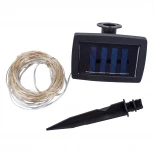 Садовая гирлянда на солнечной батарее «Роса». 300 светодиодов, разноцветный свет. 1*АА Ni-Mh аккумулятор в/к. IP44 Uniel USL-S-128/PT30000 MULTI DEW