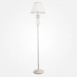 Торшер Eurosvet Amelia 10073/1 белый с золотом (220V, хрусталь Strotskis, круглые)