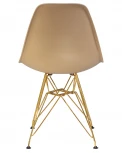 Стул обеденный DSR (ножки золотые, цвет бежевый (GR-03))