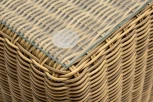 "Боно" журнальный столик из искусственного ротанга, цвет соломенный 4SIS арт.УТ-00003967