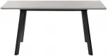 Стол Dublin раскладной 120-160х80х75 серый мрамор с чёрными ножками Bradex Home RF 0415