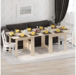 Стол обеденный раздвижной Woodville СтК7 дуб молочный 295287