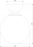 Настенно-потолочный светильник Eurosvet Bubble 30197/1 белый (220V, шар)